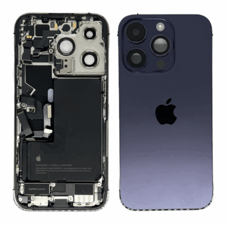chassis-complet-iphone-14-pro-violet-intense-connecteur-de-charge-batterie-origine-demonte-grade-ab-mokky